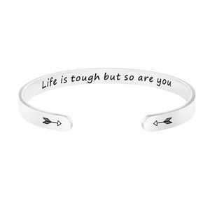 Inspirational Mantra Cuff Bracelets for women 4